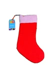 Lego Target 20" Textural Color Block Sweater Knit Christmas Stocking Pink Red. Fixed Price $19.99.