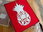 2003 Lenox Porcelain Pineapple Christmas Ornament Holiday Home Decor. Fixed Price $9.99.