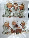 New 1997 Christmas Holiday Angel Window Clings Morehead Current 3 Sheets Usa. Fixed Price $18.00.