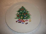 Mikasa Bone China Spirit Christmas Cake Plate 11-1/4 Inch #B2098. Fixed Price $9.99.