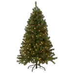 5 Ft. Pre-lit North Valley Spruce Tree With Clear Lights, Plug-in. Fixed Price $209.99.