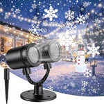 2025 Mulivid Christmas Projector Lights Outdoor, Double Head Snowfall Led. Fixed Price $23.79.