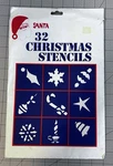 Vtg 32 Christmas Stencils Santa Spray Snow Window Mirror Holidays Chase Products. Fixed Price $10.00.