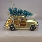 Krebs Woody Station Wagon With Tree Christmas Ornament New In Box. Fixed Price $12.95.