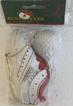 Vintage Kurt Adler Santa Pro Golf Shoe And Ball. Fixed Price $14.99.