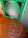 Vintage Libbey Holiday Teddy Bear 13" Round Platter 5440 New Box. Fixed Price $10.99.