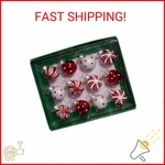 Kurt Adler GG0294 1-INCH Ornament Set, Red, White. Fixed Price $22.55.