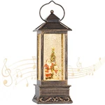 Christmas Snow Globe With Swirling Glitter, Usb Powered Or Battery Operated. Fixed Price $35.09.