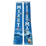 Christmas Decoration Blue Seasonal Porch Sign DOORBANNER-1 Pair (indoor/outdoor). Fixed Price $14.25.