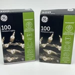 2 Boxes Ge 100 Led Miniature Lights Constanton Clear Color Lot Green Cord. Fixed Price $19.19.