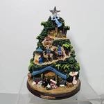 Thomas Kinkade 5.5" Nativity Ornament Glory Newborn King Lighted Christmas Decor. Fixed Price $39.99.