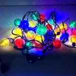 35 Super Brite Led Multi Colored G40 Lights Yellow Green Round Bulb. Fixed Price $19.97.