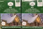 (2) New! Holiday Time 60CT Led Cool White Random Twinkle Icicle Style Lights. Fixed Price $17.50.