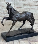 Real Bronze Statue Standing Horse Table Base Home Sculpture Garden Yard Gift. Fixed Price $599.00.