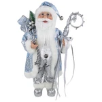 Northlight 16" Ice Palace Standing Santa Claus Staff Bag Christmas Figure. Fixed Price $47.87.