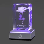 Hochance 3D Crystal Multicolor Nightlight,i Love You A-rose. Fixed Price $54.00.