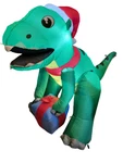 Joiedomi 5FT Tall Dinosaur Christmas Inflatable Decoration, Blow Up. Fixed Price $23.99.