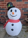 Snowman 3.5 Ft Tall Airblown Inflatable Gemmy Home Accents Holiday. Fixed Price $39.99.