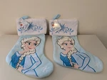 New Lot Of 2 Disney Frozen Christmas Stocking Elsa 18 Inch. Fixed Price $15.99.