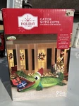 New Christmas Airblown Inflatables Yard Decoration Alligator, 9 Ft. Fixed Price $54.94.
