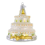 Old World Christmas Wedding Cake. Blown Glass Bride Groom Ornament 32017. Fixed Price $30.99.