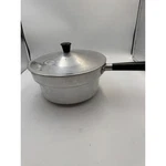 Vintage Cavalier Moderne National Silver Co Aluminum Double Boiler Pot Italy. Fixed Price $19.00.