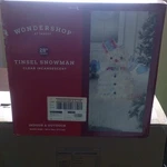 Wondershop Tinsel Snowman Illuminated 28" Indoor Outdoor Christmas Decor. Fixed Price $25.42.