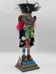 Rare Kurt S. Adler, Inc. HA0381 18" Hollywood Mad Hatter Nutcracker.. Fixed Price $129.99.