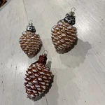 Katherines Collection Raccoon & Squirrel Pinecone Glass Ornaments Set Of 3. Fixed Price $19.98.