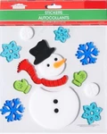 New Christmas Frosty The Snowman Window Gel Clings 13 Pcs Snowflakes Decorations. Fixed Price $10.99.