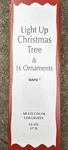 Ganz Up Christmas Tree And 16 Ornaments Multi Colored Led Lights. Fixed Price $35.00.