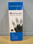 Northlight 35CT Warm White Led Mini Outdoor Christmas String Lights Brown Wire. Fixed Price $31.48.