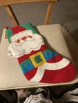 New Ashland Christmas Santa Claus 17IN Holiday Stocking Made China. Fixed Price $15.00.