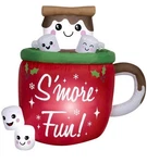 Holiday Time 4.5 Ft S'mores Spa Mug Christmas Airblown Inflatable. Fixed Price $49.99.