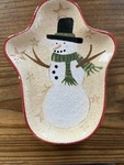 Teresa Kogut Santa My Friend Christmas Holiday Small Snowman Plate Park Designs. Fixed Price $8.99.