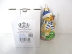Bestpysanky Hand Painted Bird Wearing Hat Scarf Glass Christmas Ornament. Fixed Price $14.20.