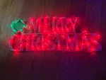 Merry Christmas Wall Sign Super Bright Light Sculpture 20 Mini. Fixed Price $25.00.