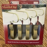 New 4PK Clips Stocking Holder Gold Original Christmas Holiday. Fixed Price $9.99.