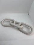 Wooden Links Table Top Decor, White. Fixed Price $11.99.