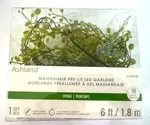 Nwt Ashland Maidenhair Pre-lit Led 6 Ft Garland- 18 Lights,battery Operated. Fixed Price $12.00.