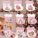 Namalu 9 Pcs Pink Wooden Christmas Holder Ornaments Diy Money.... Fixed Price $15.76.