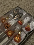 Lot Of 8 Vtg Old World Halloween Christmas Ornaments Pumpkin Bat Fall. Fixed Price $40.00.