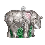 Old World Christmas Large Elephant Glass Blown Ornament 3.500, Multi Color. Fixed Price $47.99.