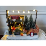 Northlight Led Lighted Christmas Tree Stand Village Scene Tabletop Decor. Fixed Price $20.00.