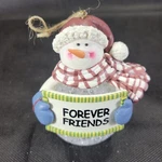 Forever Friends Lighted Color Changing Snowman Ornament Spoontiques Working. Fixed Price $8.00.