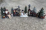 Lot Of 5 Lulu Decor Cast Iron Mantel Stocking Holder **no Base** Christmas. Fixed Price $50.00.