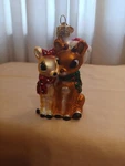 Old World Christmas Ornaments - Rudolph And Clarice. Fixed Price $8.00.