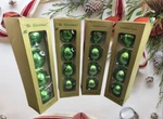 Vintage Green Glass Mr. Christmas Ornaments Set 16 Usa Dayton 4 Boxes Large. Fixed Price $34.99.