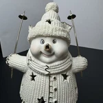 Snowman Skiis Night Light International Bazaar Included With Box Shiny. Fixed Price $19.99.