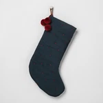 Blue Stocking W/red Pompoms Hearth & Hand Magnolia Christmas Holiday Target. Fixed Price $24.88.